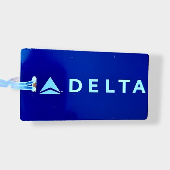 Delta Airline’s Official Plastic Luggage Tag Plum Purple Travel Item New - Picture 4 of 8